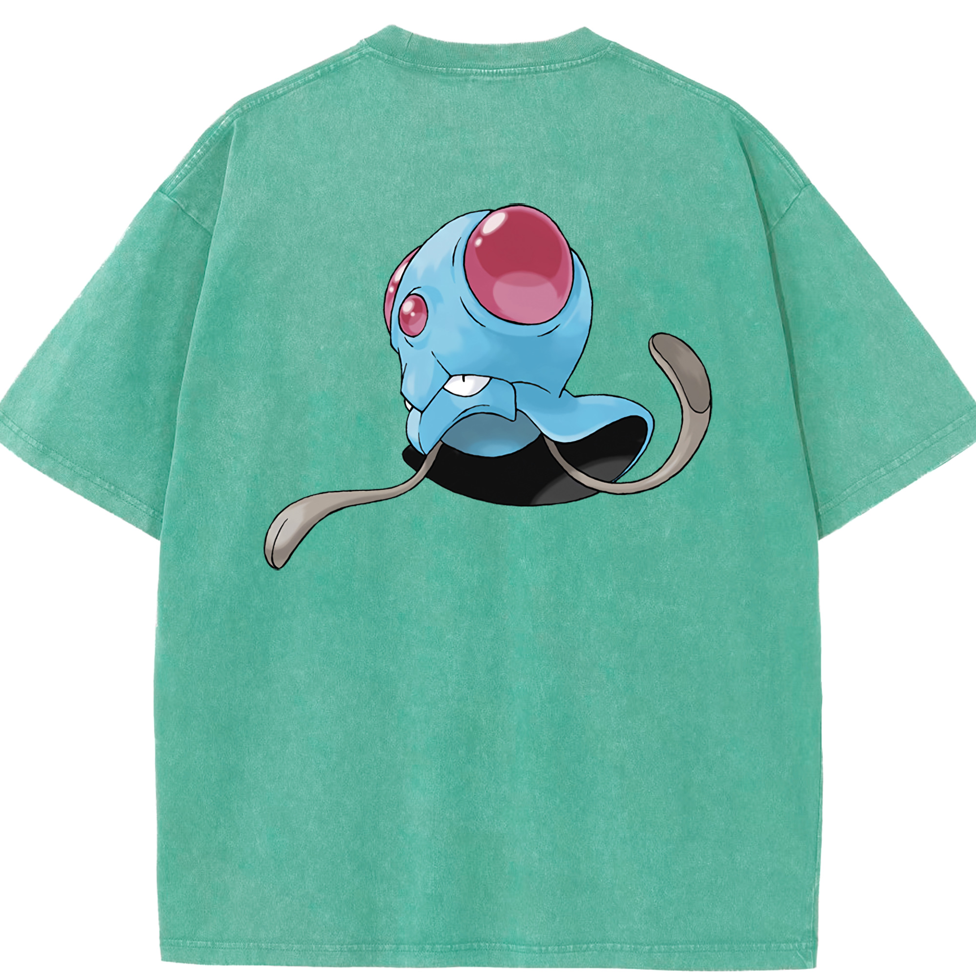 （画像用） ポケットモンスター Pokémon 綿100% ヴィンテージ風 半袖Tシャツ（背面プリント）